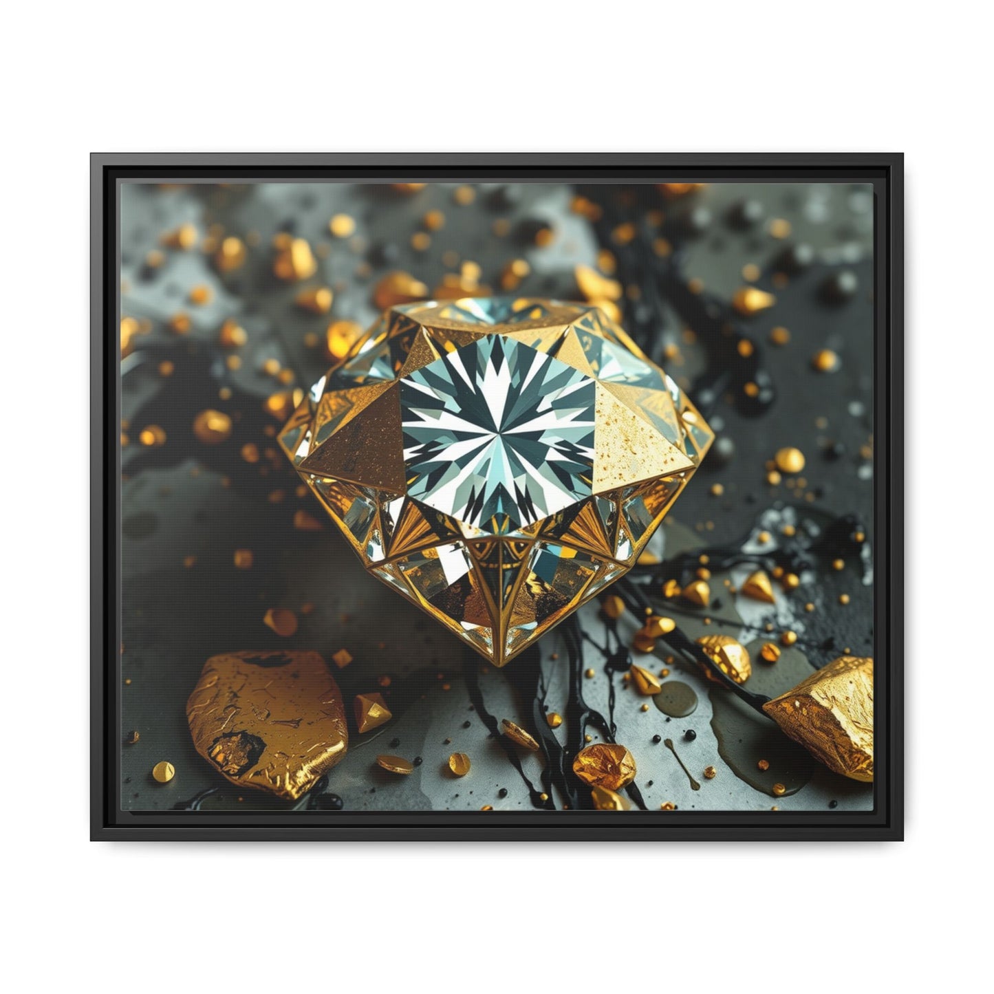 Matte Canvas, Framed (Multi-color)