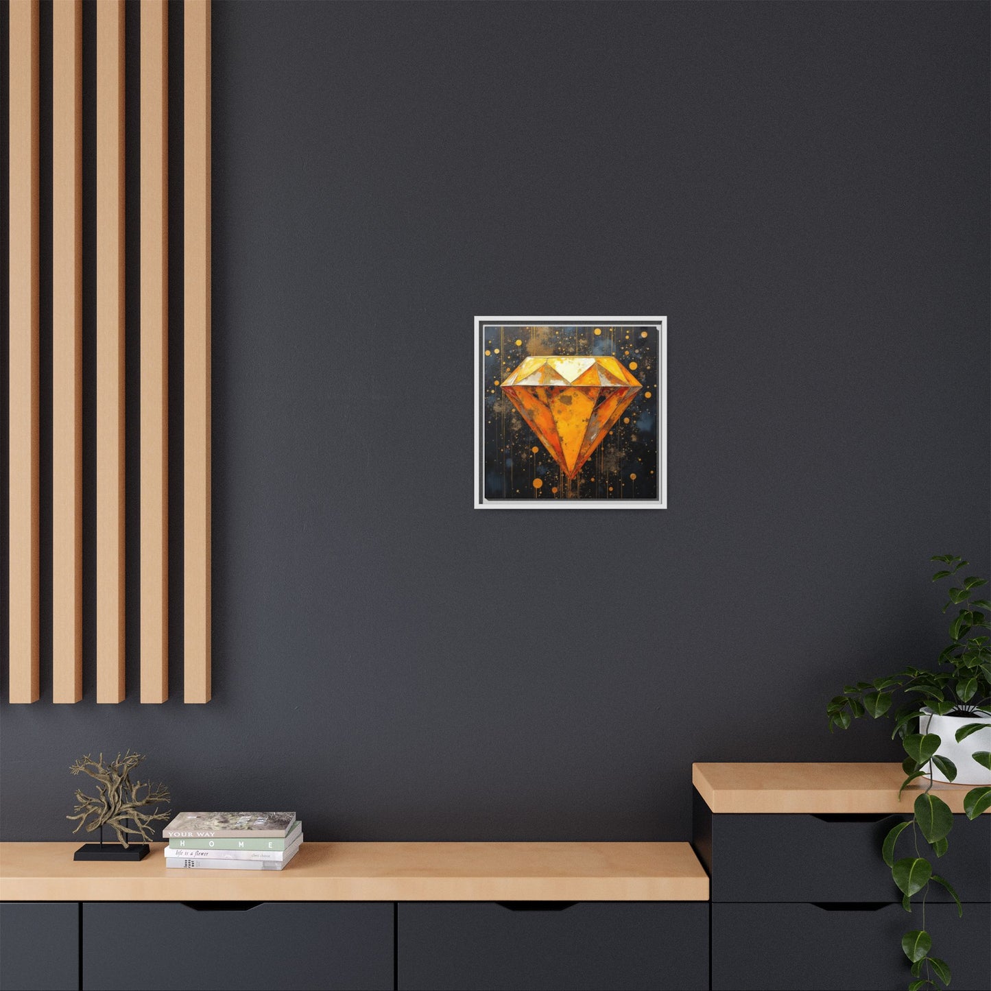 Matte Canvas, Framed (Multi-color)