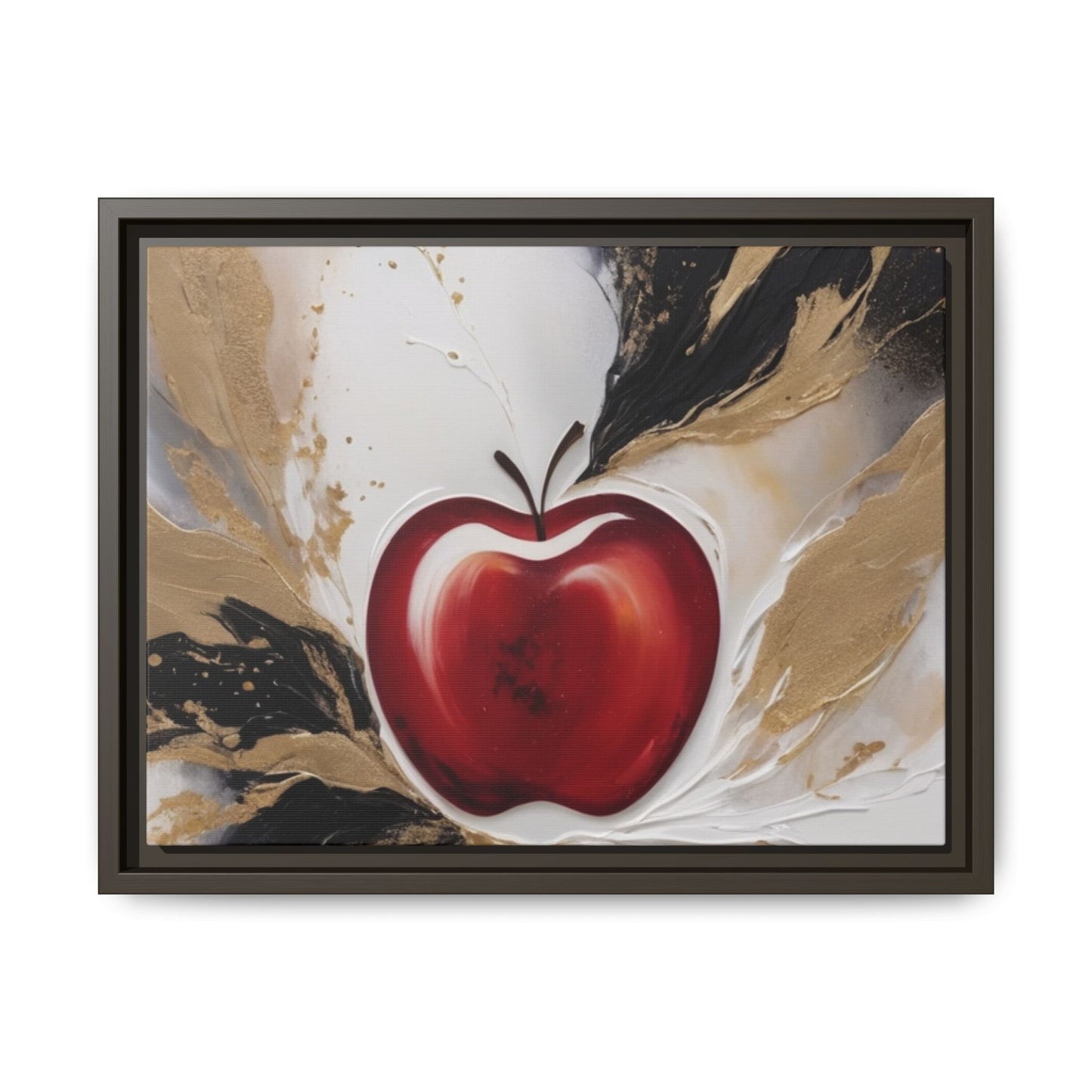 Elegant Apple Canvas Art Print - Framed Wall Decor