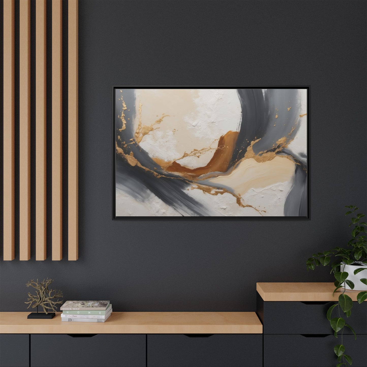 Matte Canvas, Framed (Multi-color)