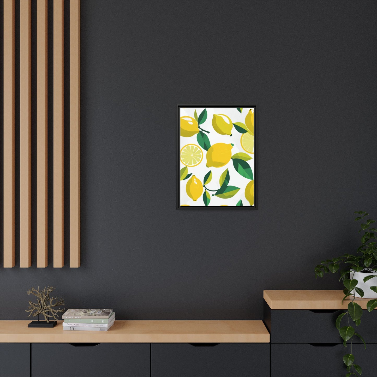 Matte Canvas, Framed (Multi-color)