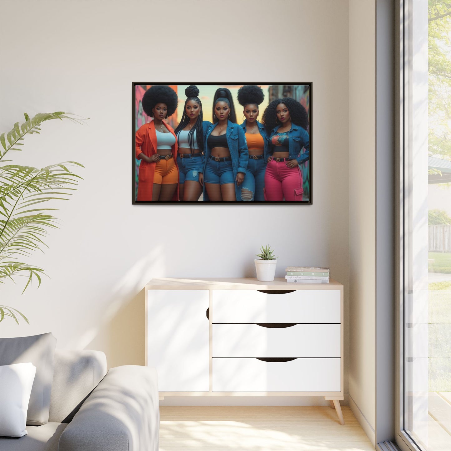 Matte Canvas, Framed (Multi-color)