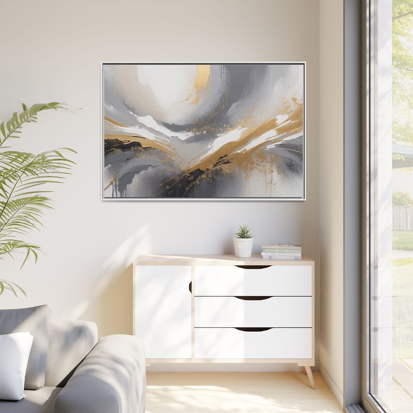 Matte Canvas, Framed (Multi-color)