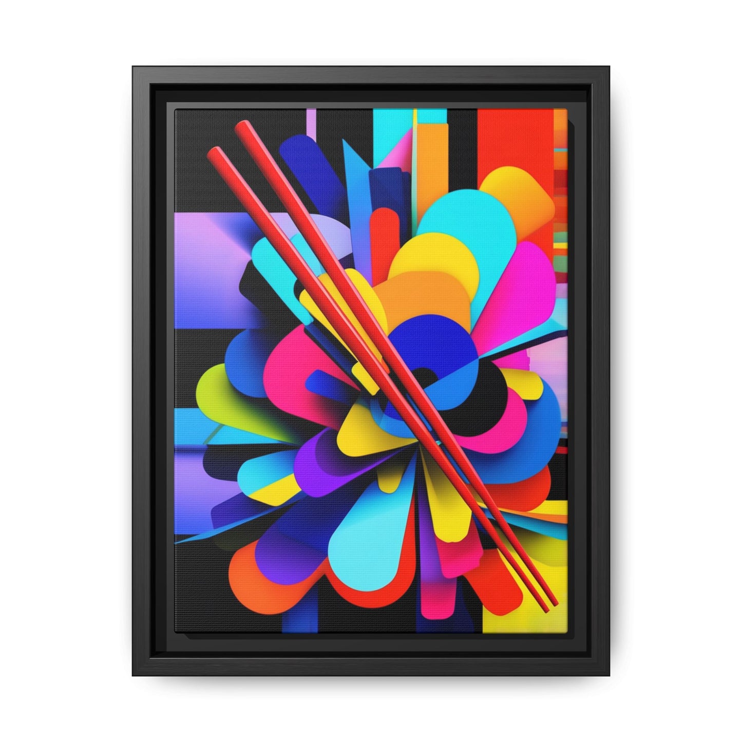 Matte Canvas, Framed (Multi-color)