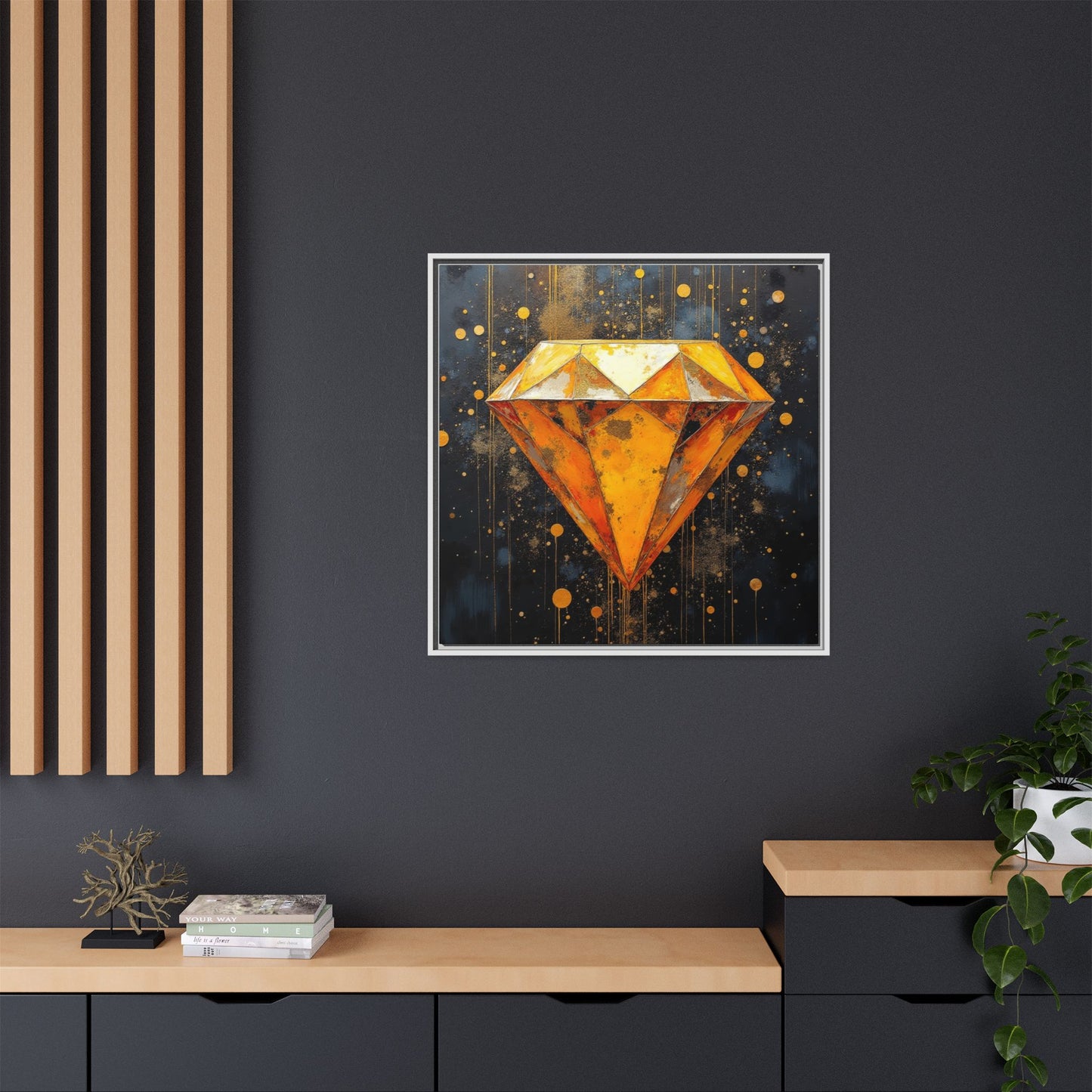 Matte Canvas, Framed (Multi-color)