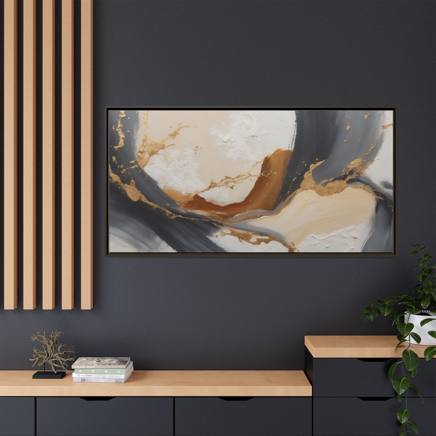 Matte Canvas, Framed (Multi-color)