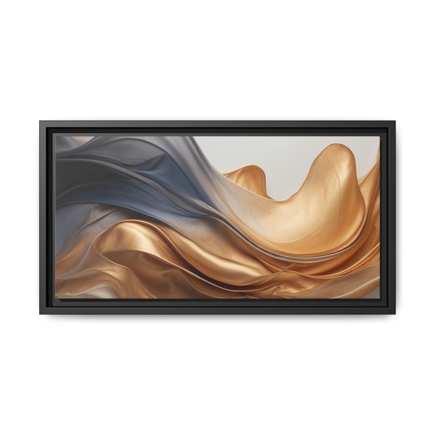 Abstract Matte Canvas Art Print - Framed Multi-color Wall Decor