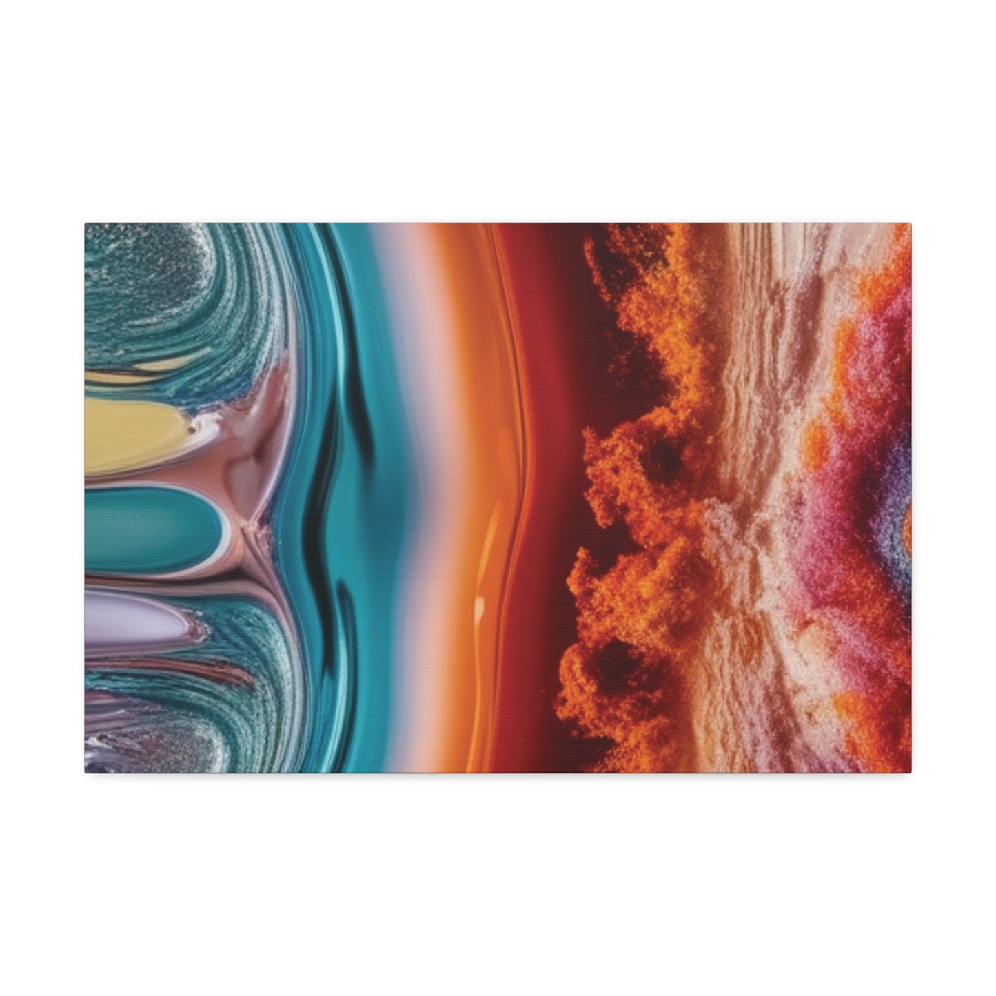 Stunning Abstract Canvas Art - 15" Stretched Wall Decor
