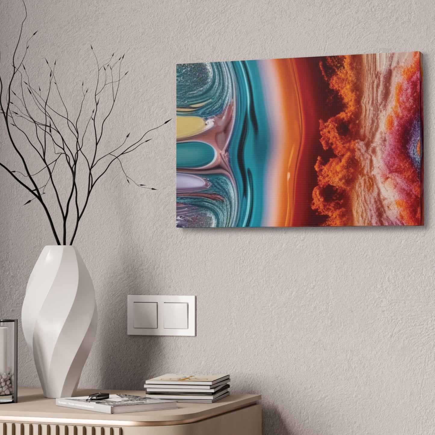 Stunning Abstract Canvas Art - 15" Stretched Wall Decor