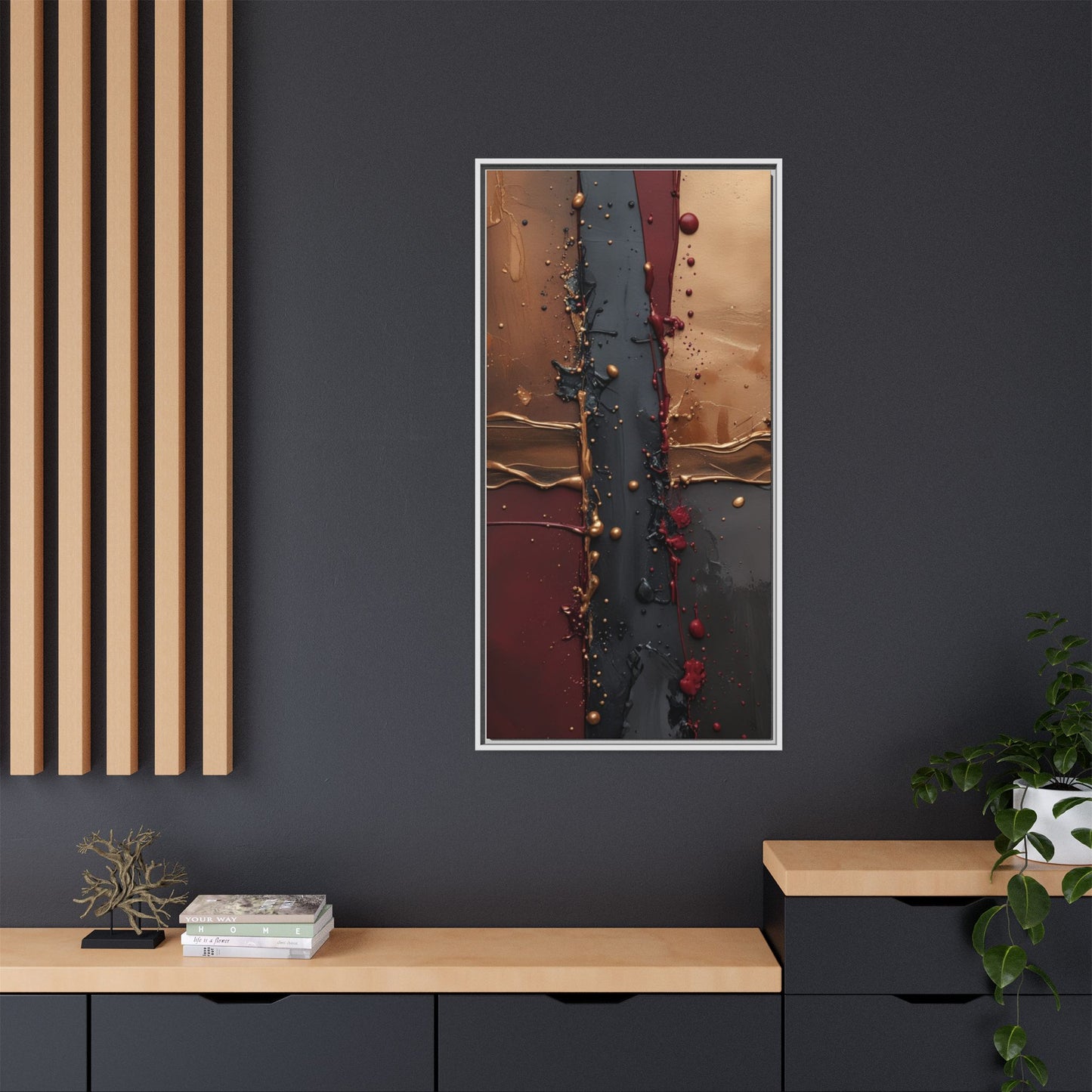 Matte Canvas, Framed (Multi-color)