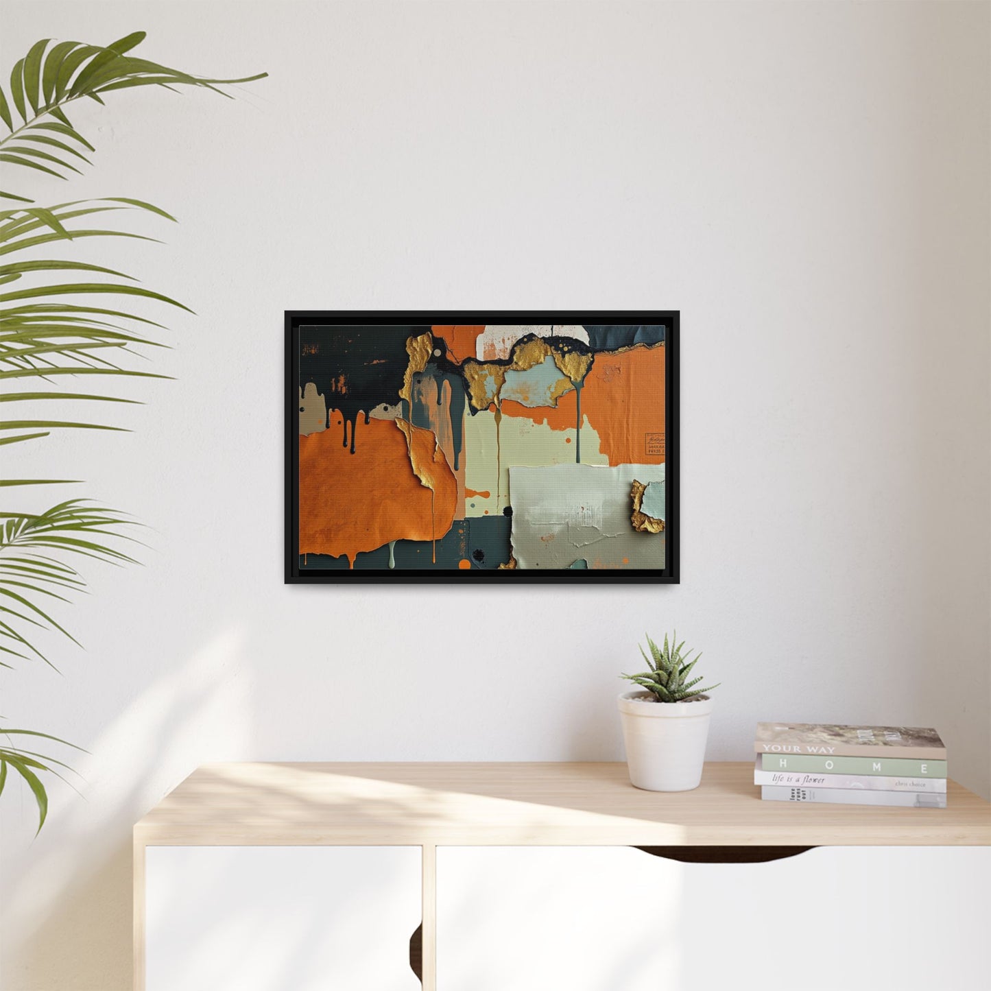 Matte Canvas, Framed (Multi-color)