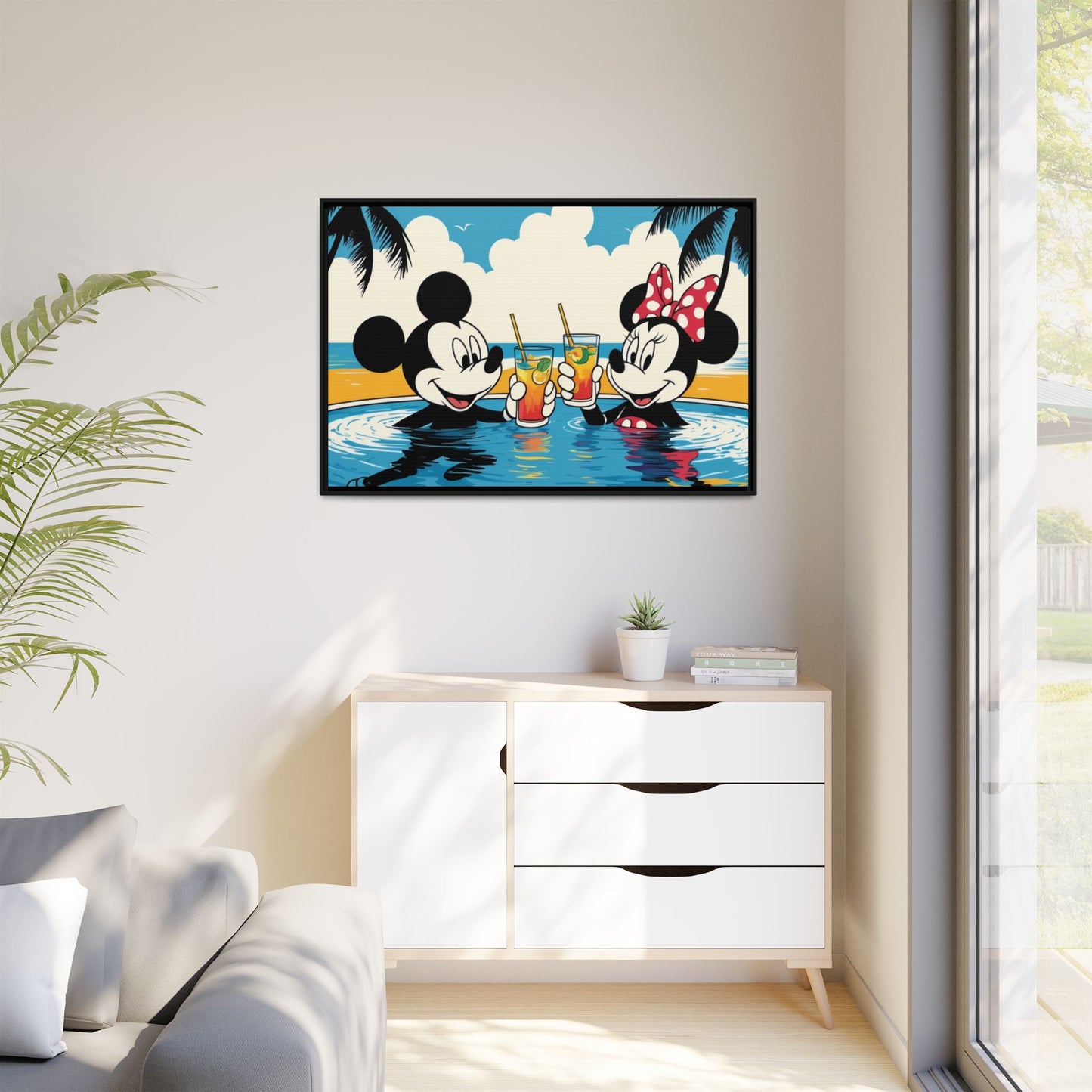 Matte Canvas, Framed (Multi-color)