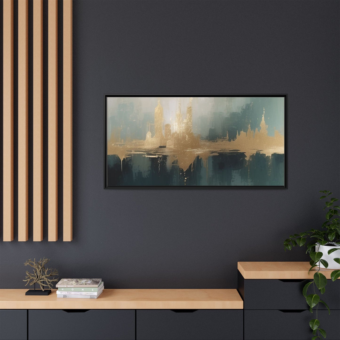 Matte Canvas, Framed (Multi-color)