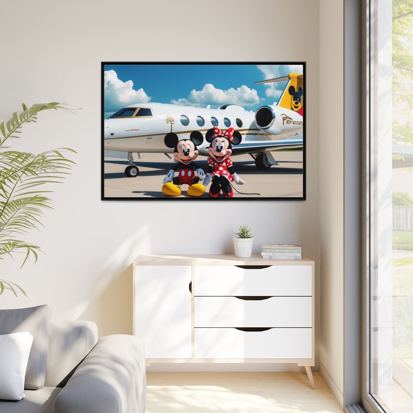 Mickey & Minnie Jetsetter Canvas Art