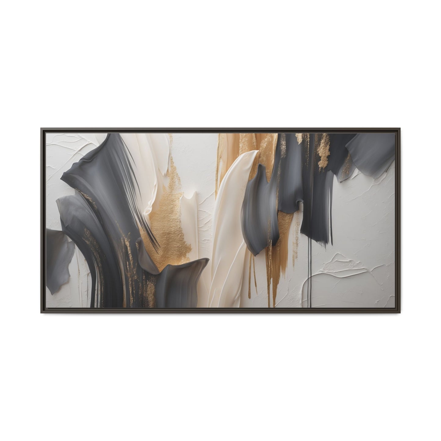 Abstract Multi-Color Framed Canvas Art - Modern Home Decor