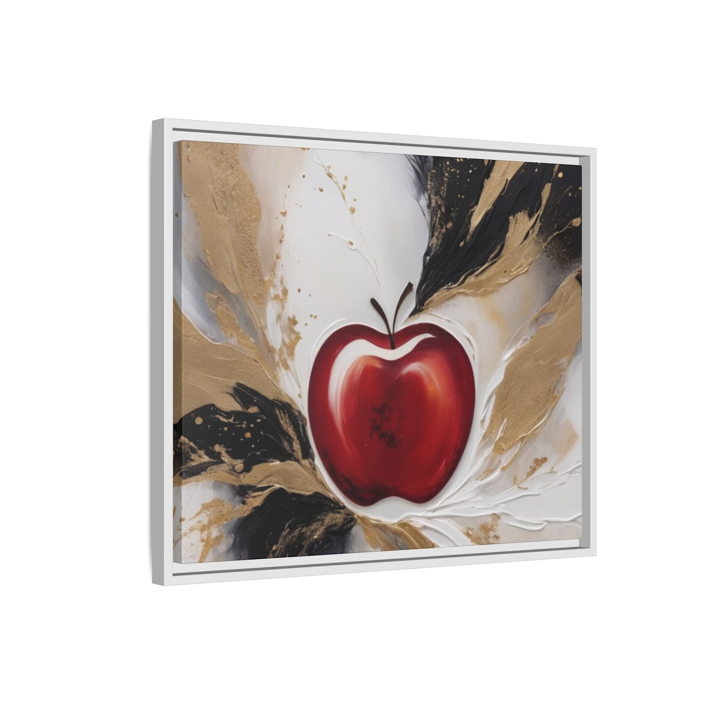 Elegant Apple Canvas Art Print - Framed Wall Decor