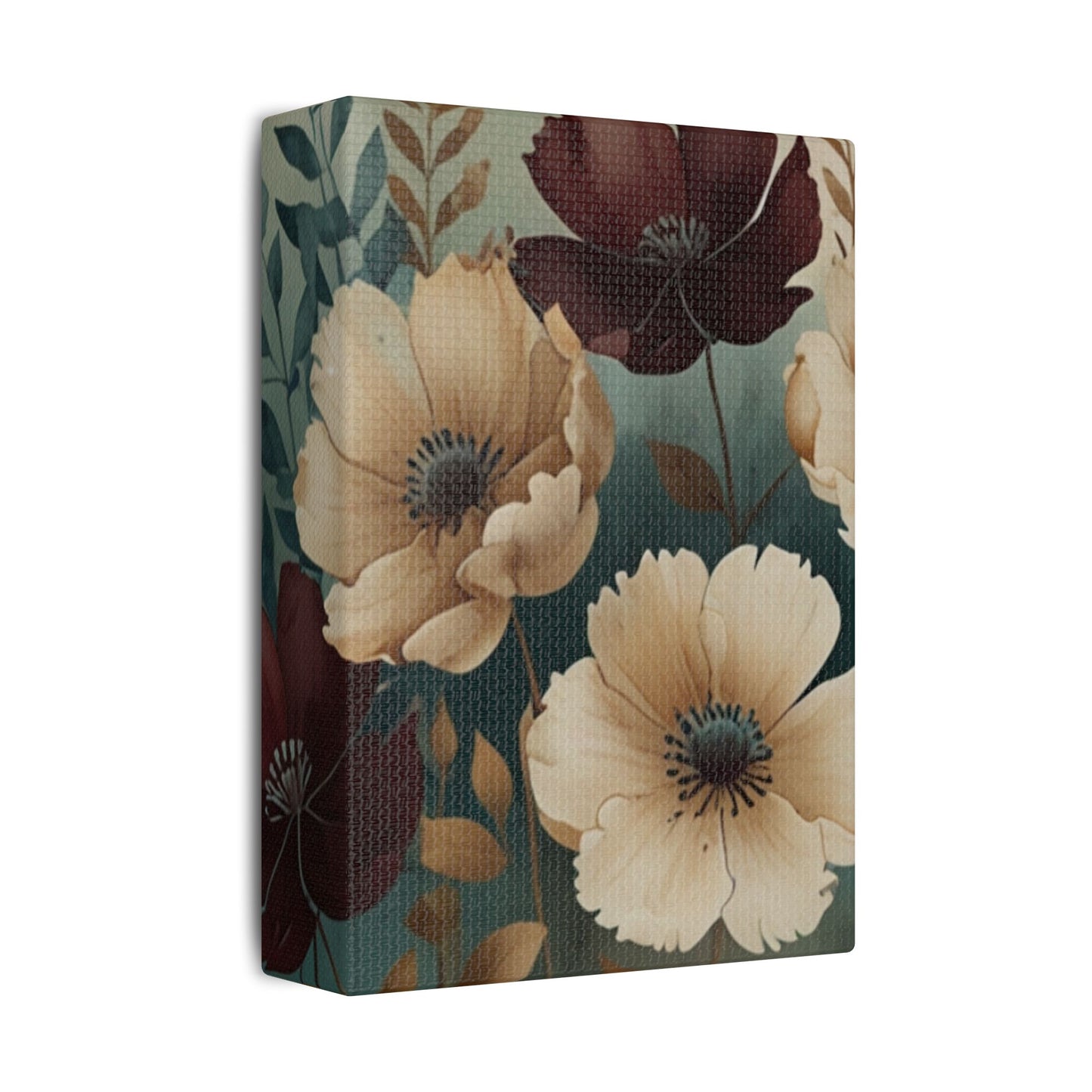 Floral Satin Canvas Art | Nature-Inspired Wall Décor