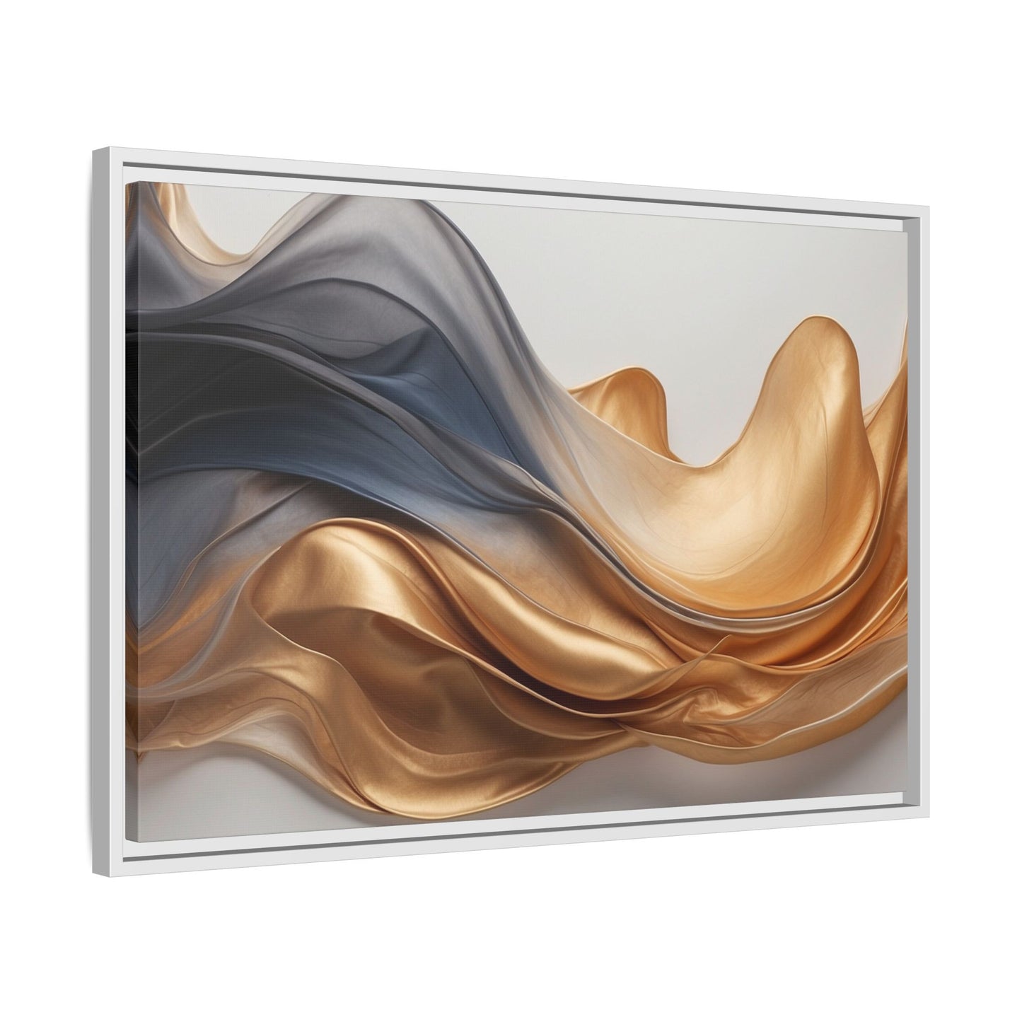 Abstract Matte Canvas Art Print - Framed Multi-color Wall Decor