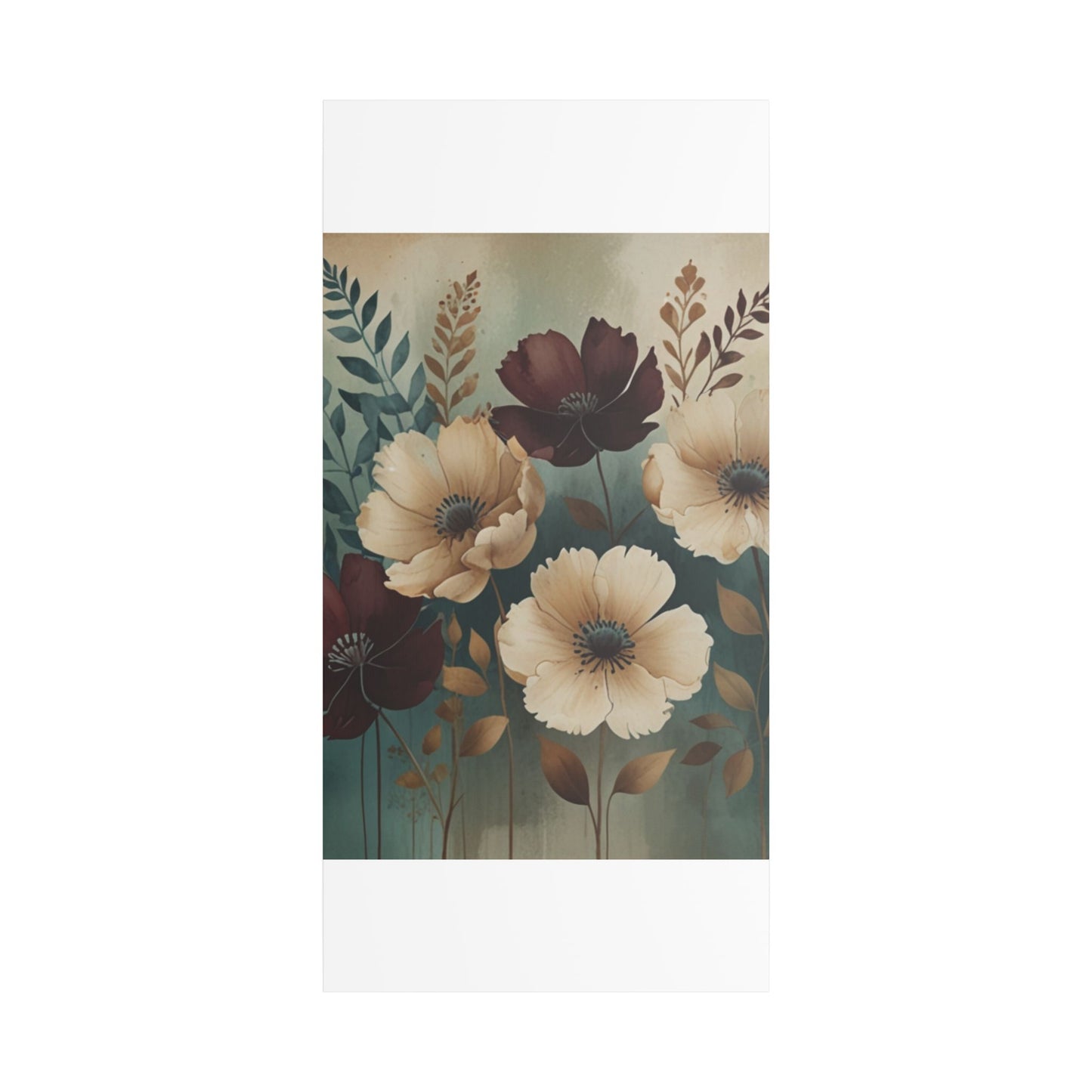 Floral Satin Canvas Art | Nature-Inspired Wall Décor