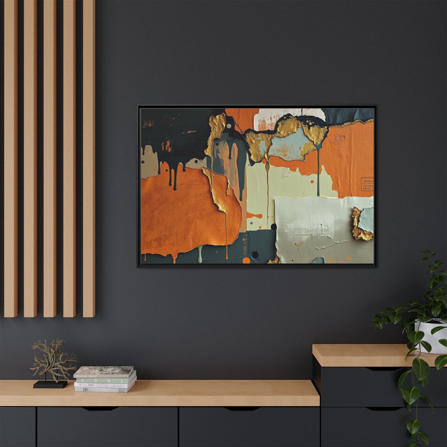 Matte Canvas, Framed (Multi-color)