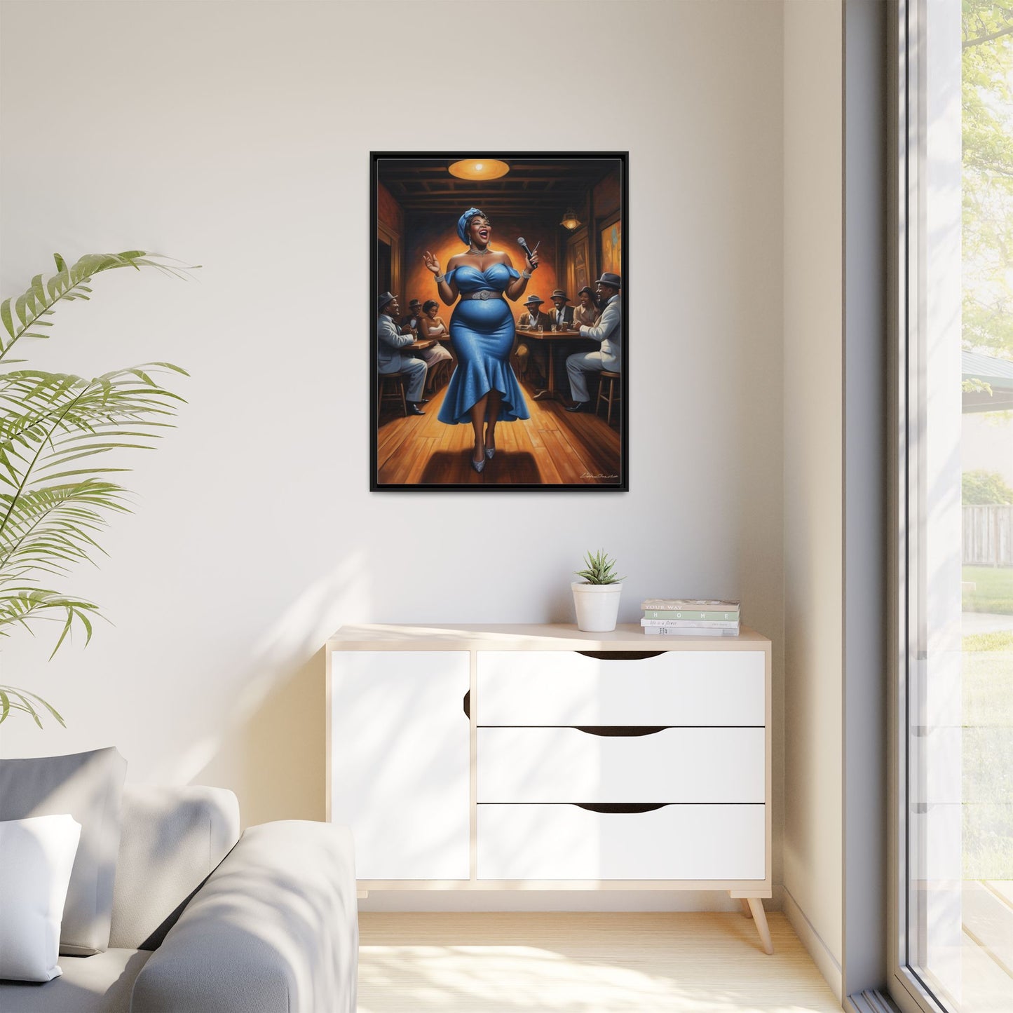 Matte Canvas, Framed (Multi-color)