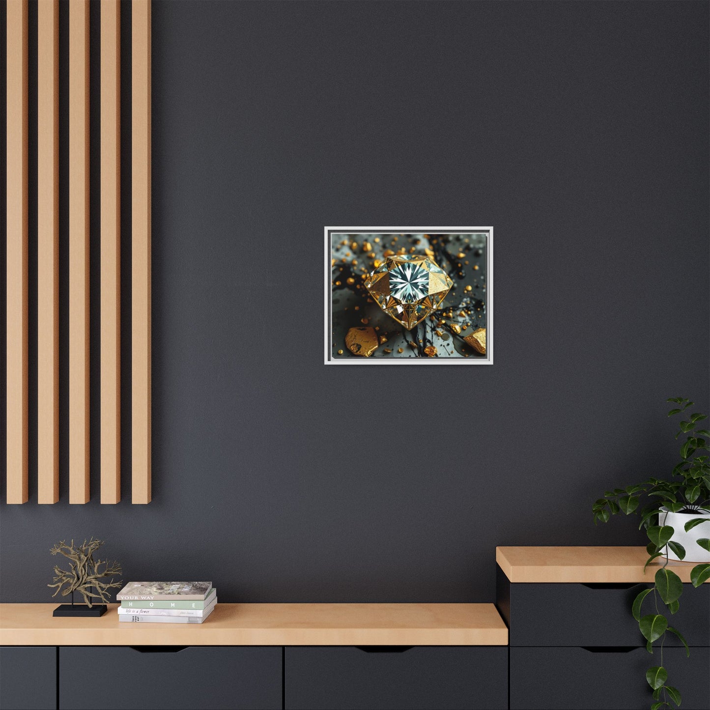 Matte Canvas, Framed (Multi-color)