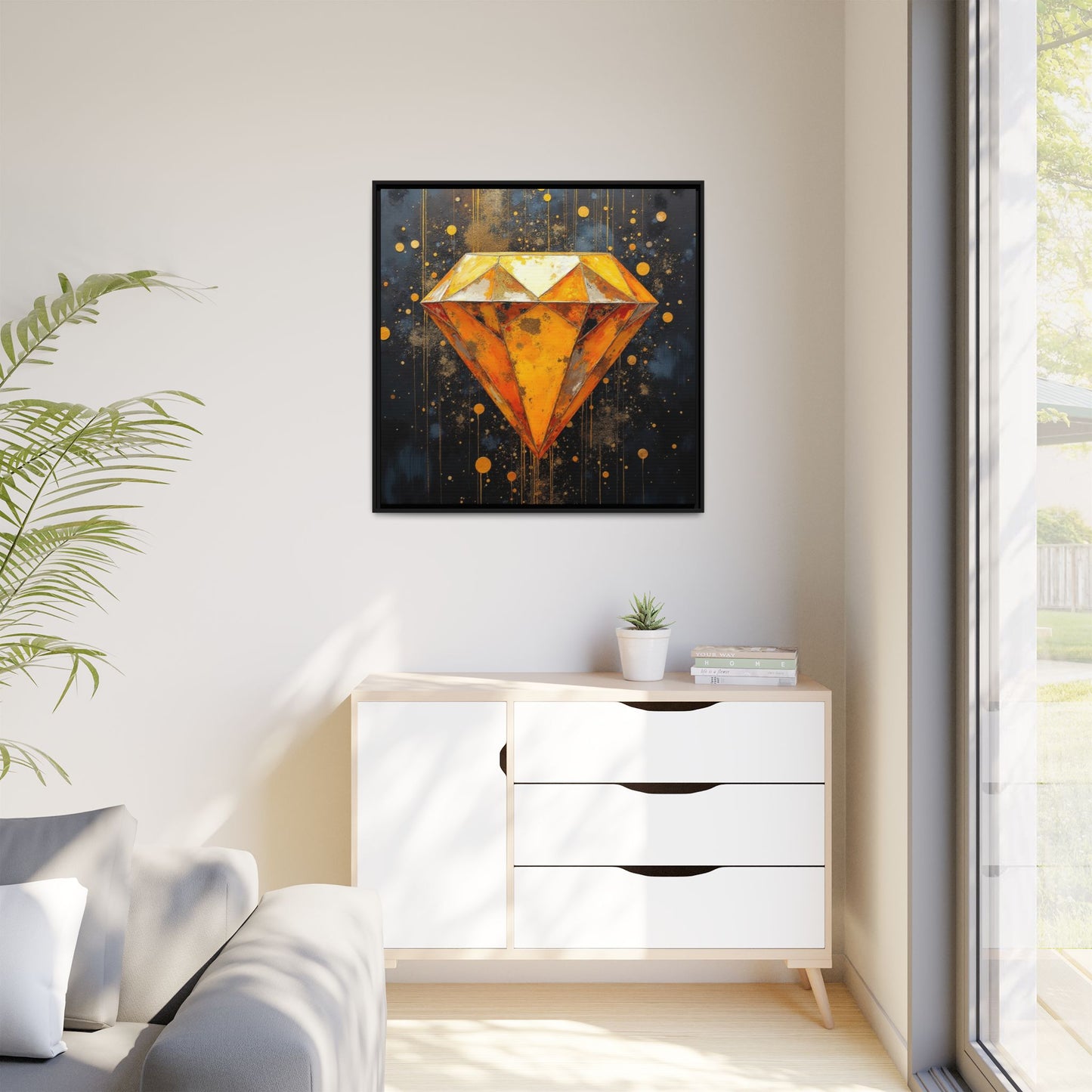 Matte Canvas, Framed (Multi-color)