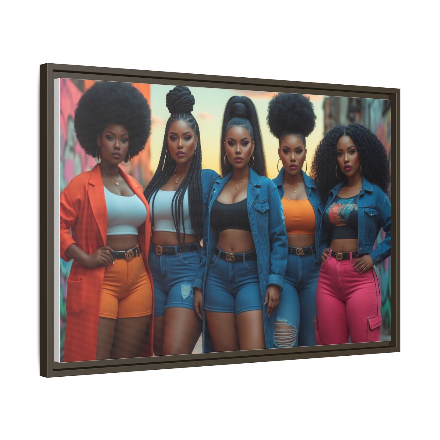 Matte Canvas, Framed (Multi-color)