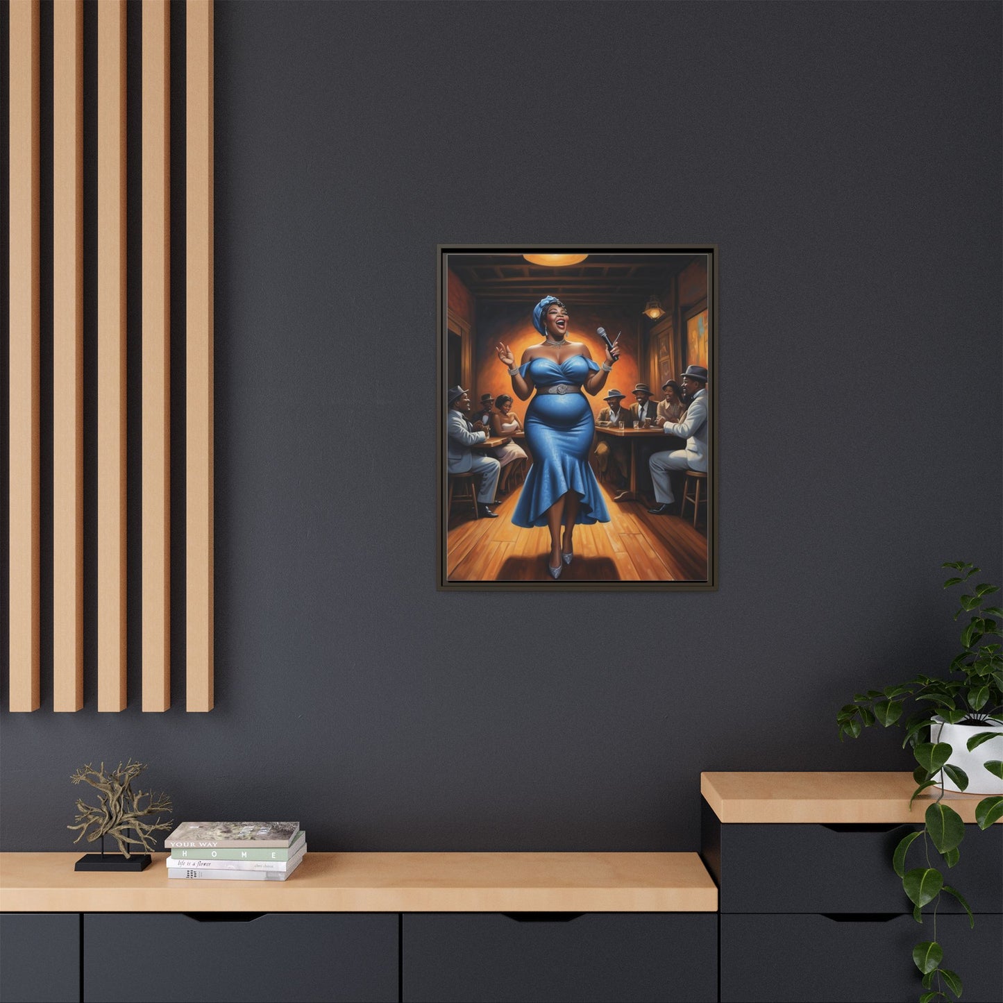 Matte Canvas, Framed (Multi-color)