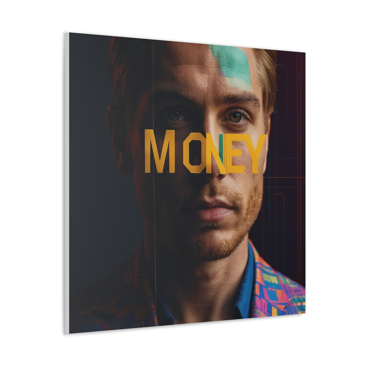 Inspirational Canvas Gallery Wrap - 'MONEY' Wall Art for Modern Spaces
