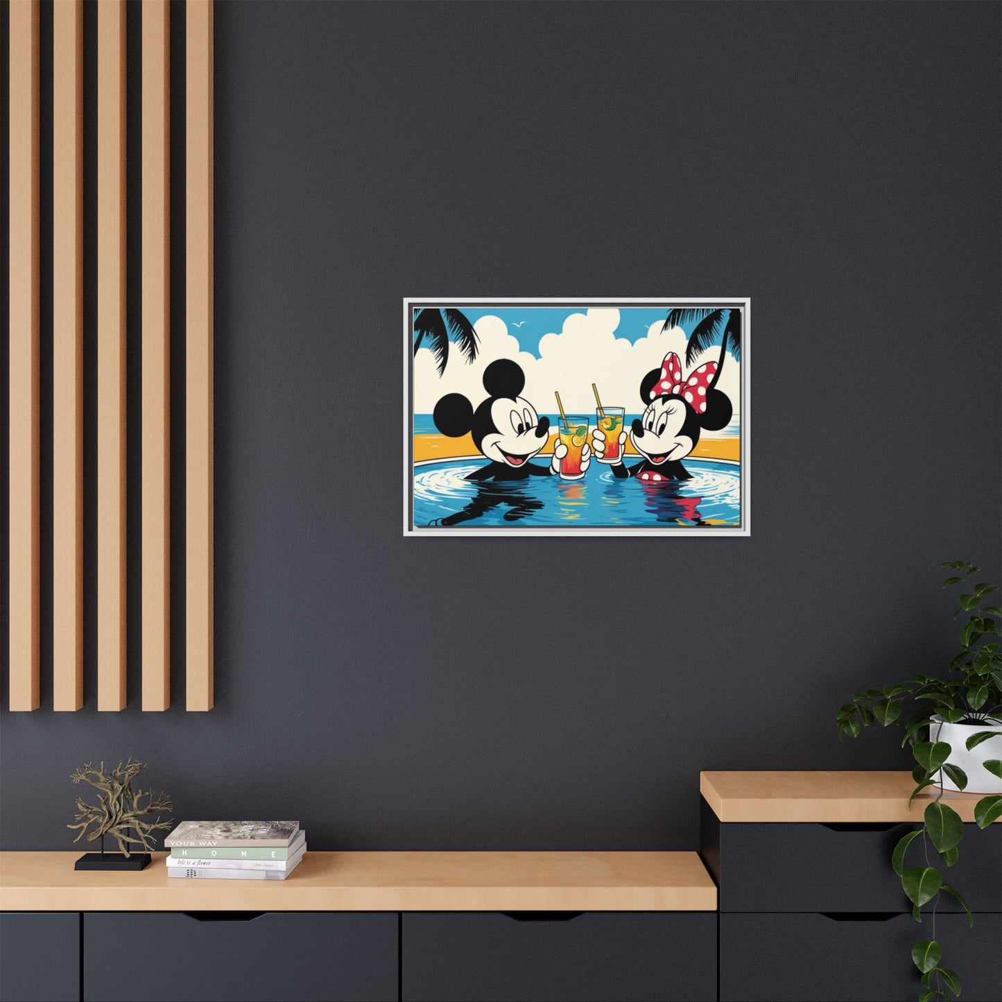 Matte Canvas, Framed (Multi-color)