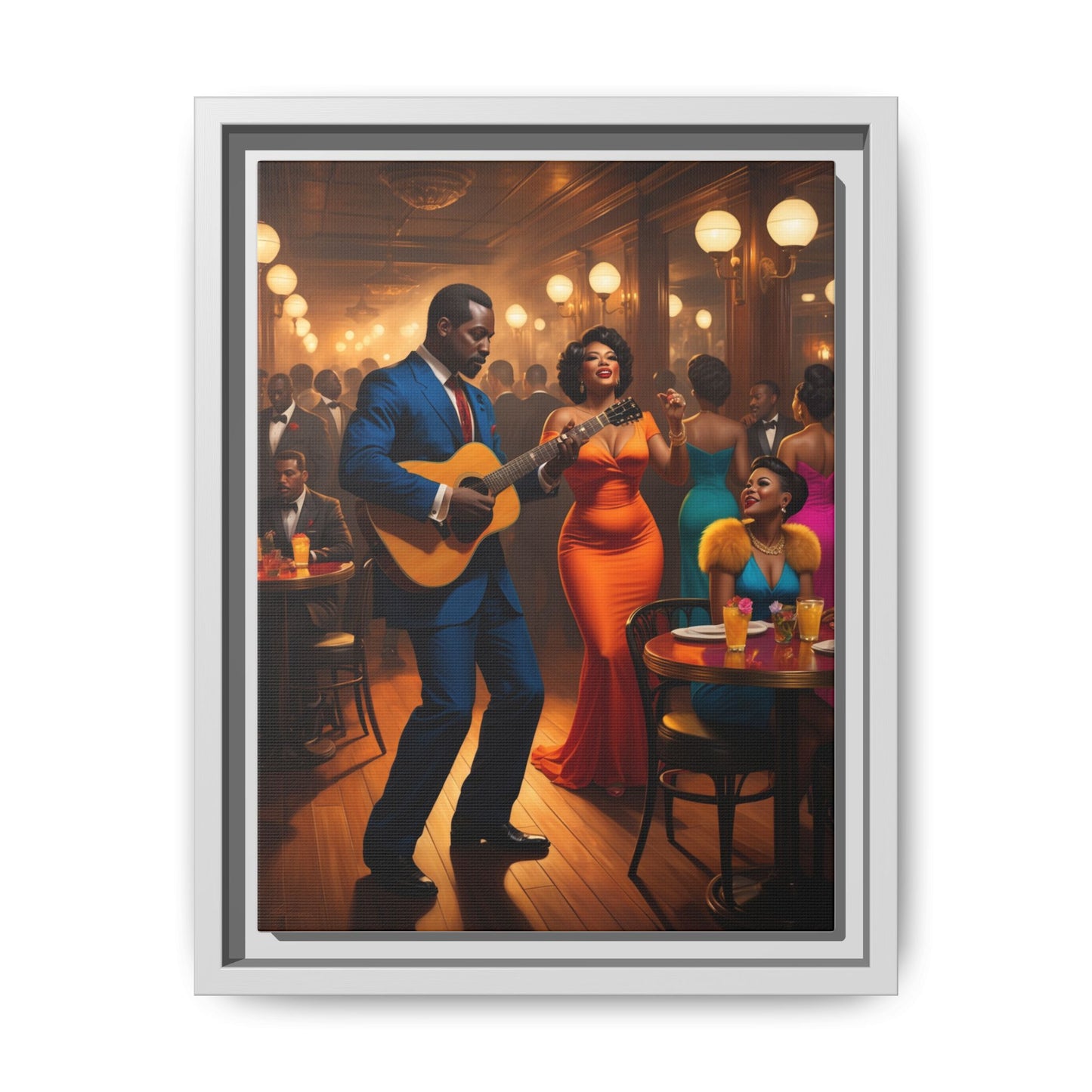 Matte Canvas, Framed (Multi-color)