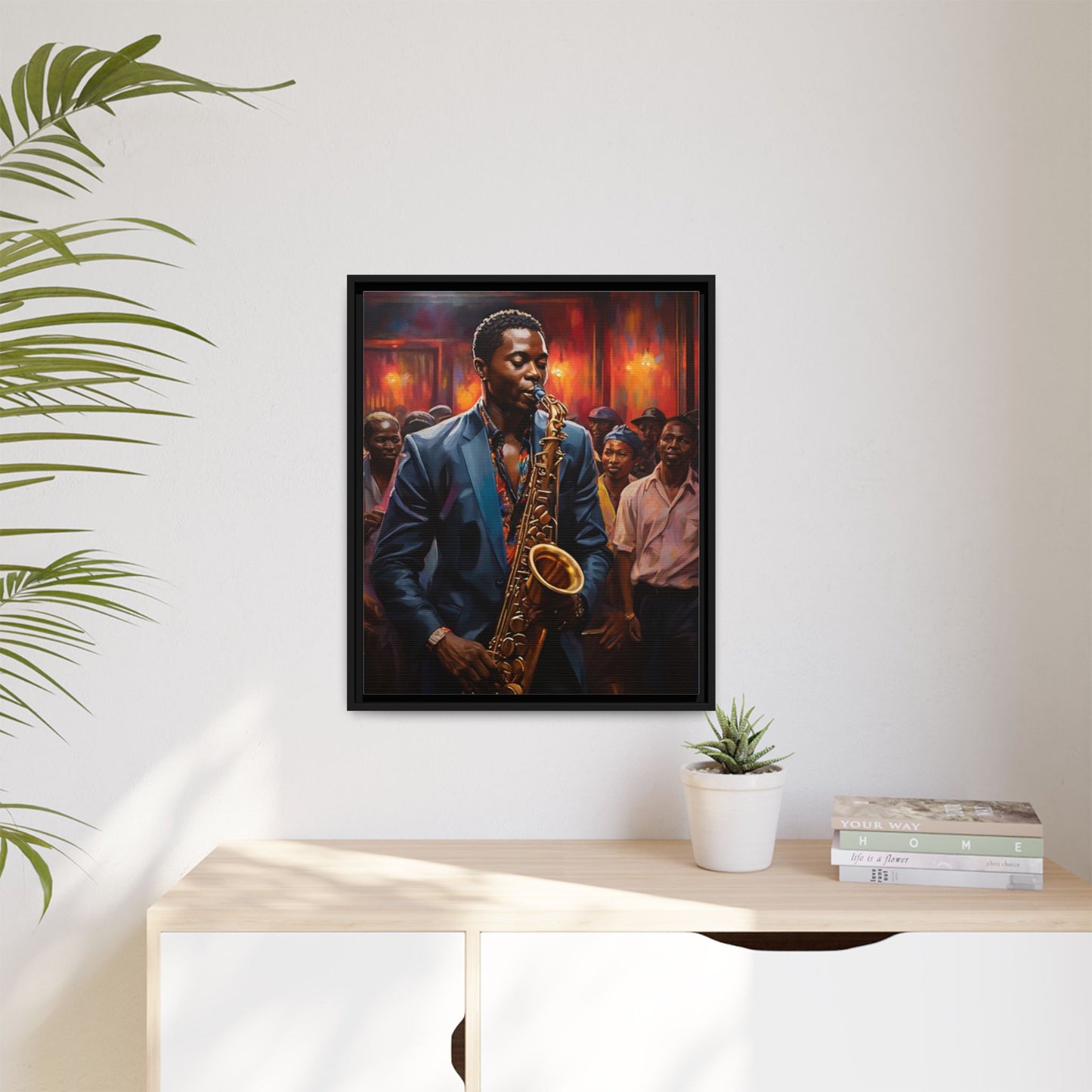 Matte Canvas, Framed (Multi-color)