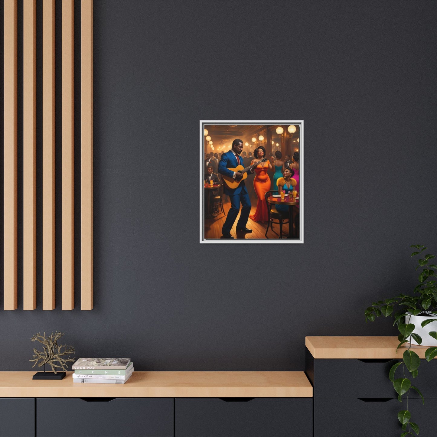 Matte Canvas, Framed (Multi-color)