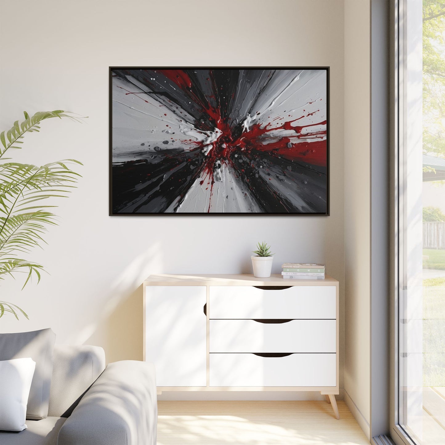 Matte Canvas, Framed (Multi-color)