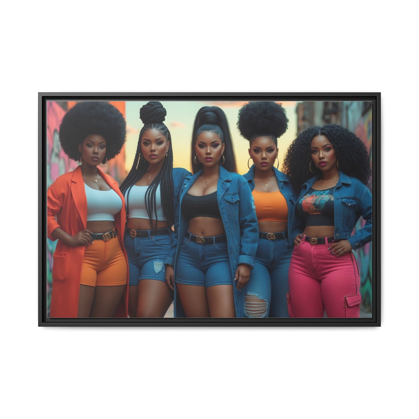 Matte Canvas, Framed (Multi-color)