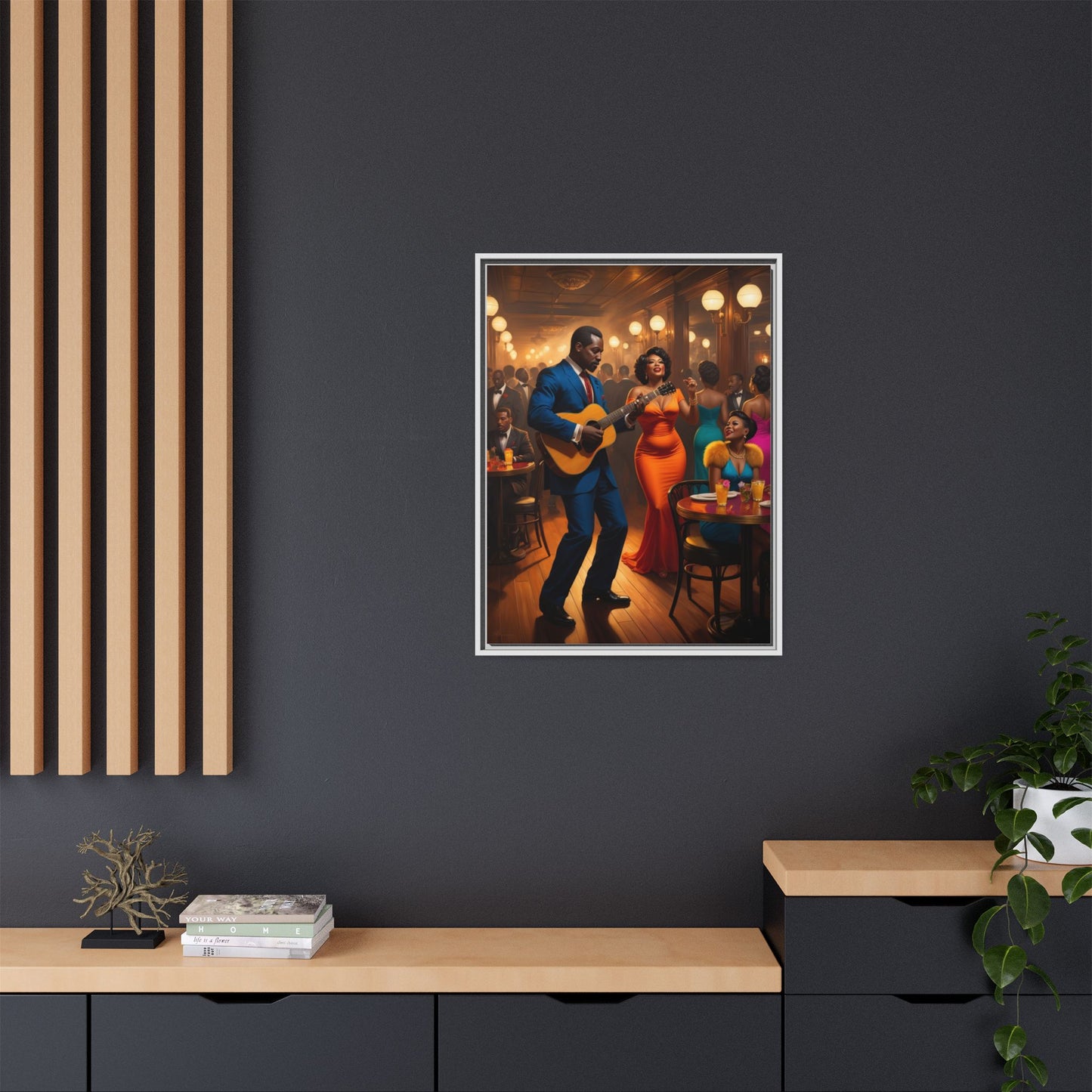 Matte Canvas, Framed (Multi-color)