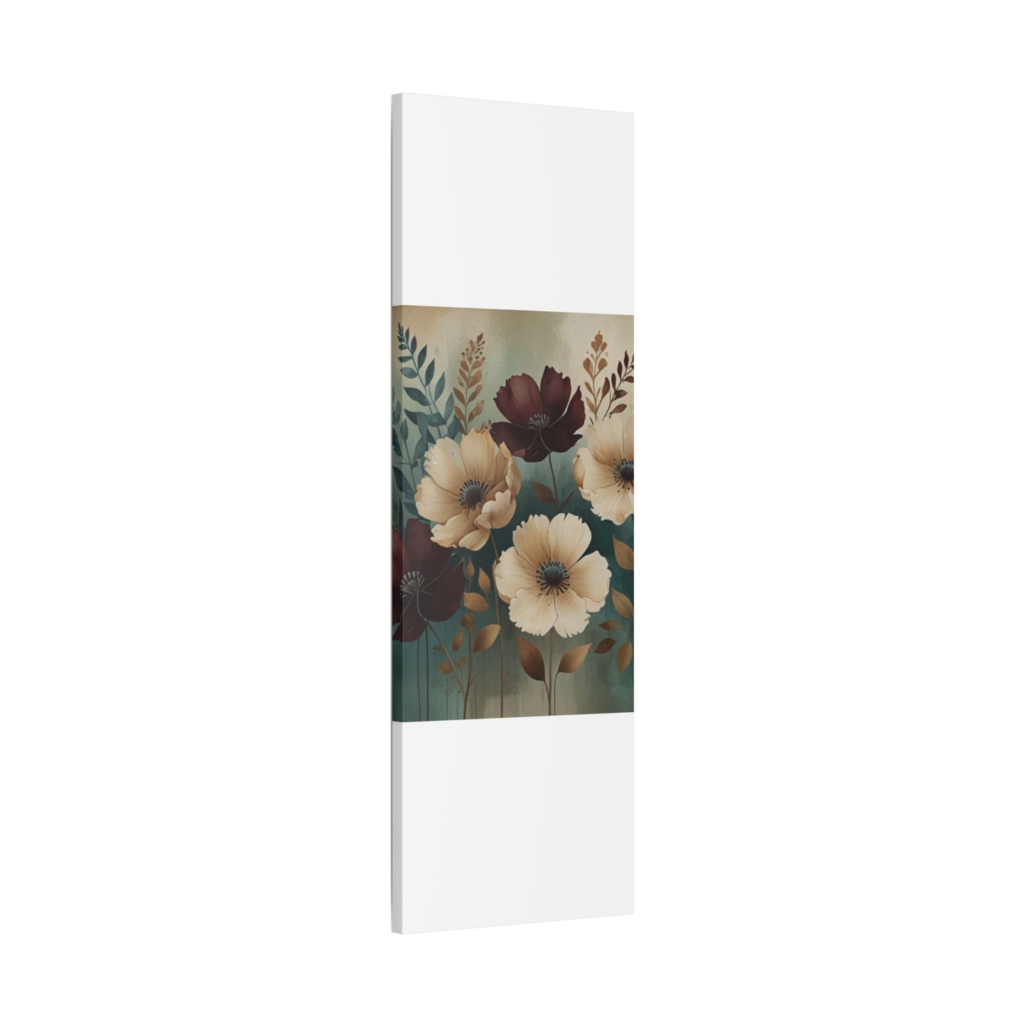 Floral Satin Canvas Art | Nature-Inspired Wall Décor