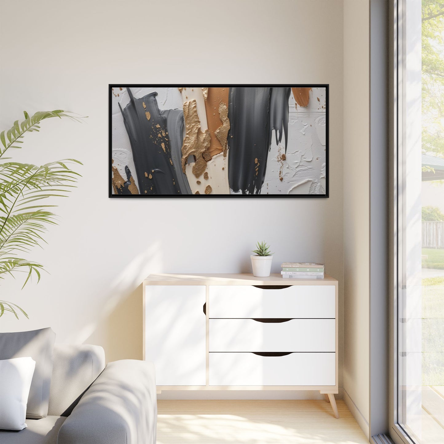 Matte Canvas, Framed (Multi-color)
