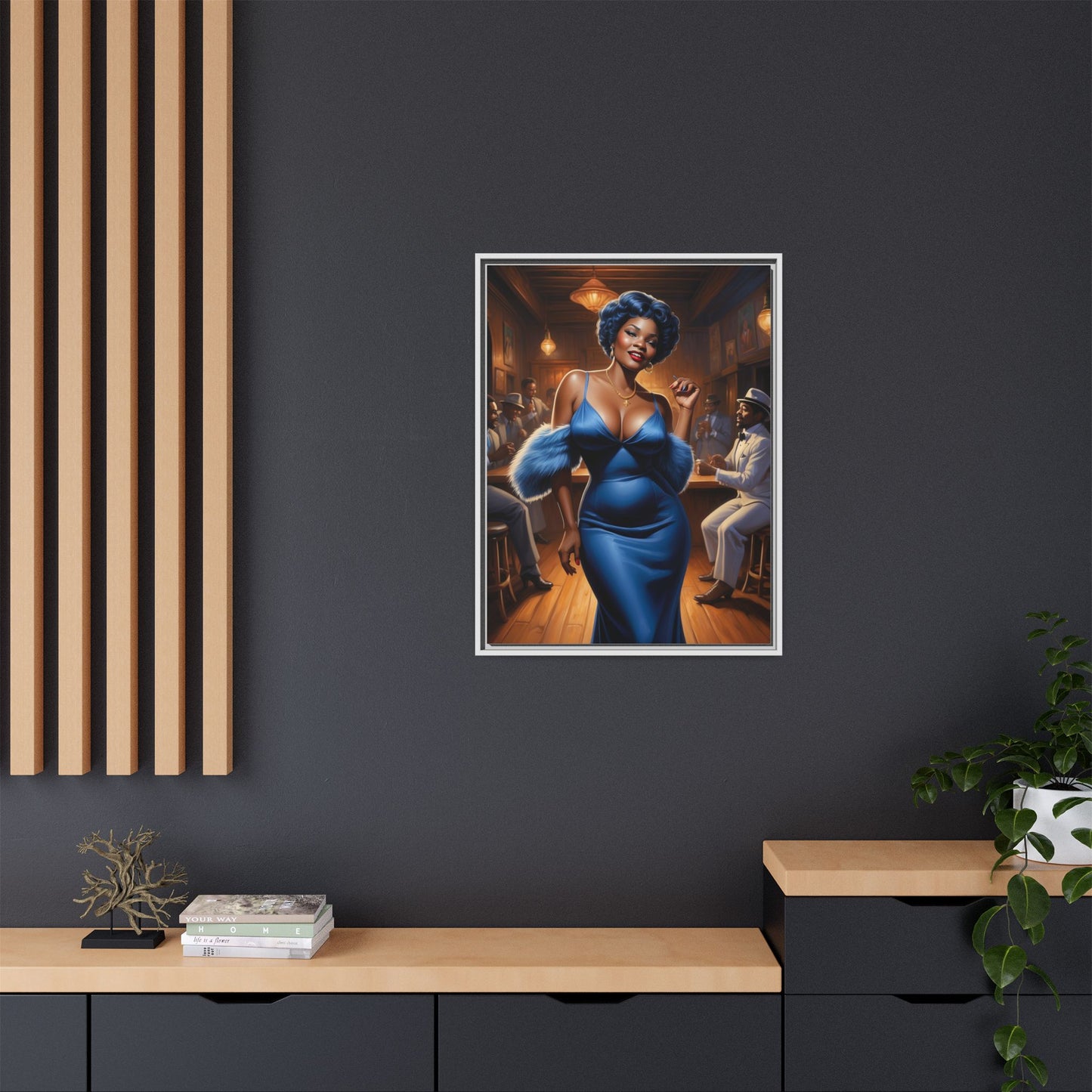 Matte Canvas, Framed (Multi-color)