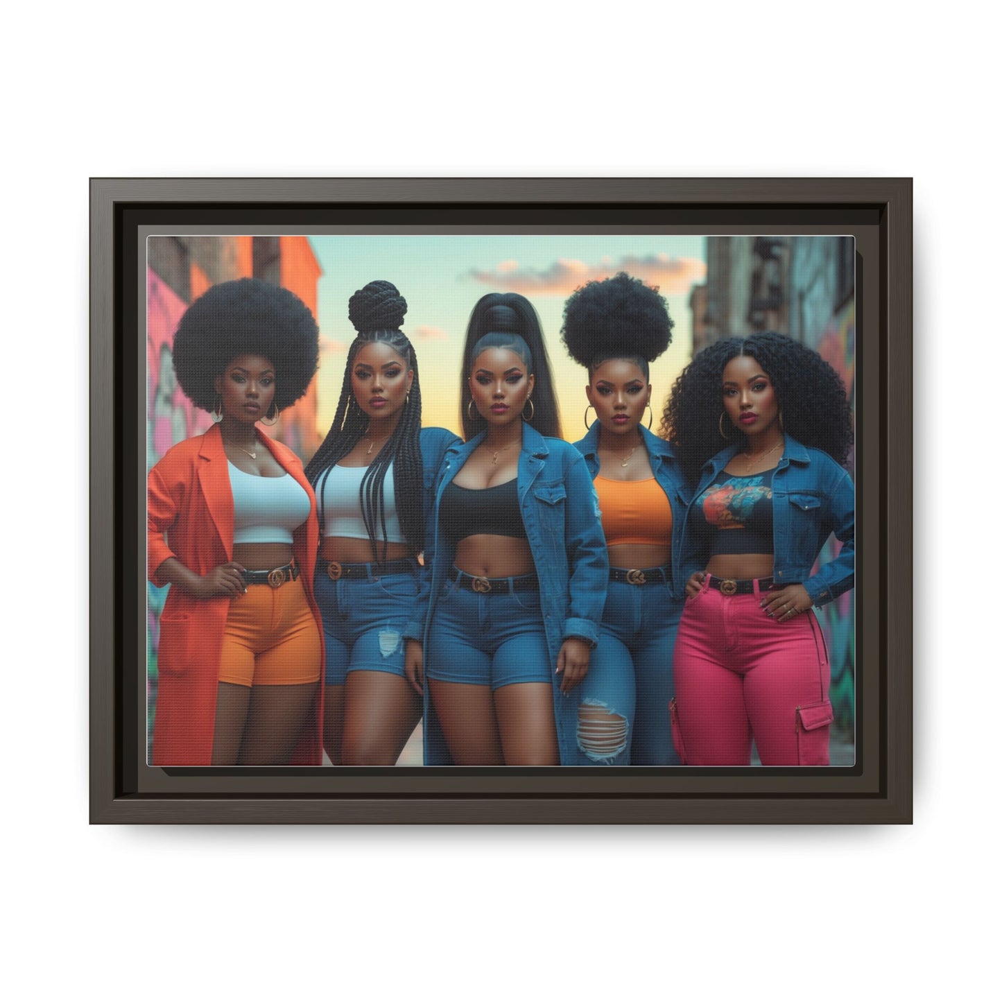 Matte Canvas, Framed (Multi-color)