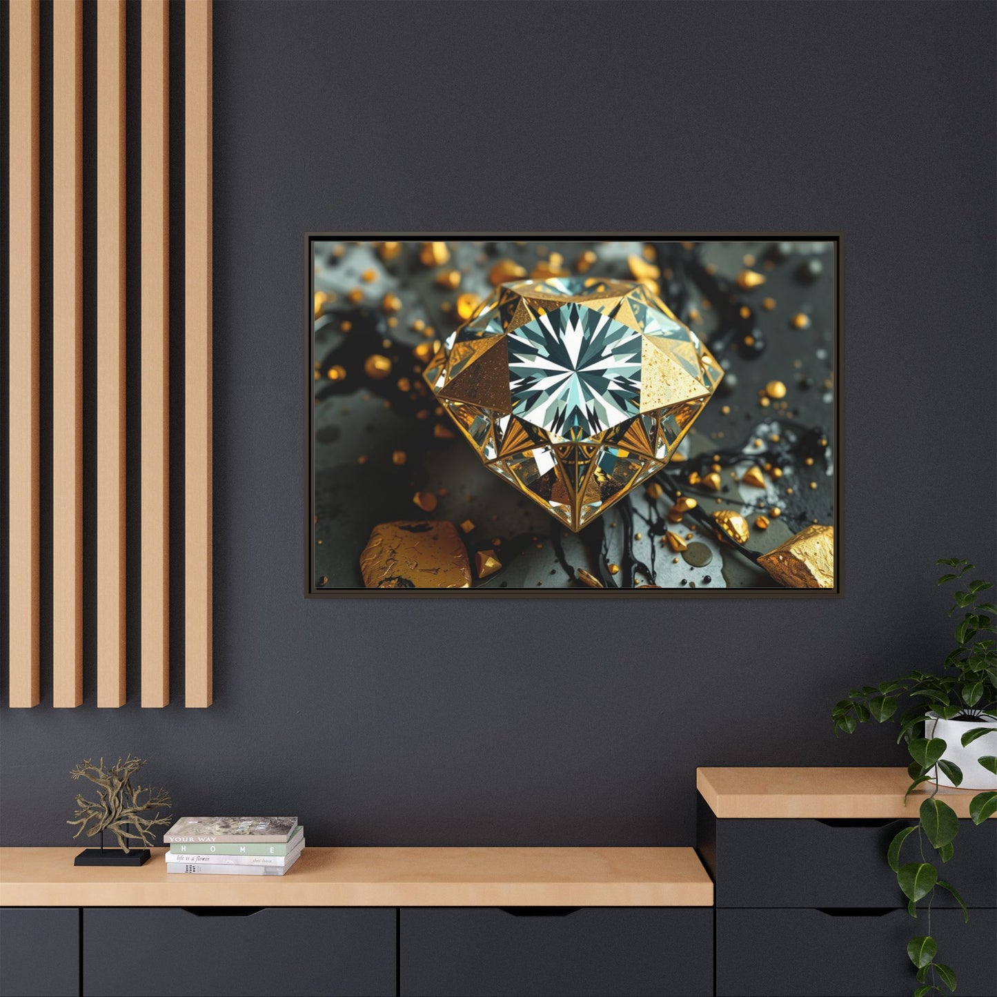 Matte Canvas, Framed (Multi-color)