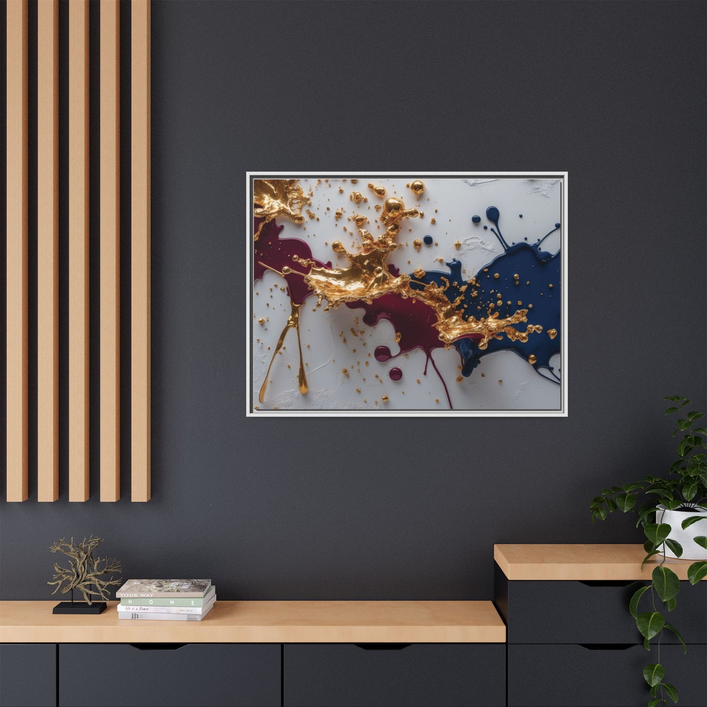 Matte Canvas, Framed (Multi-color)