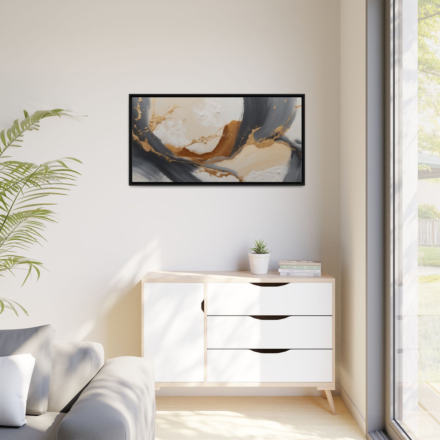 Matte Canvas, Framed (Multi-color)