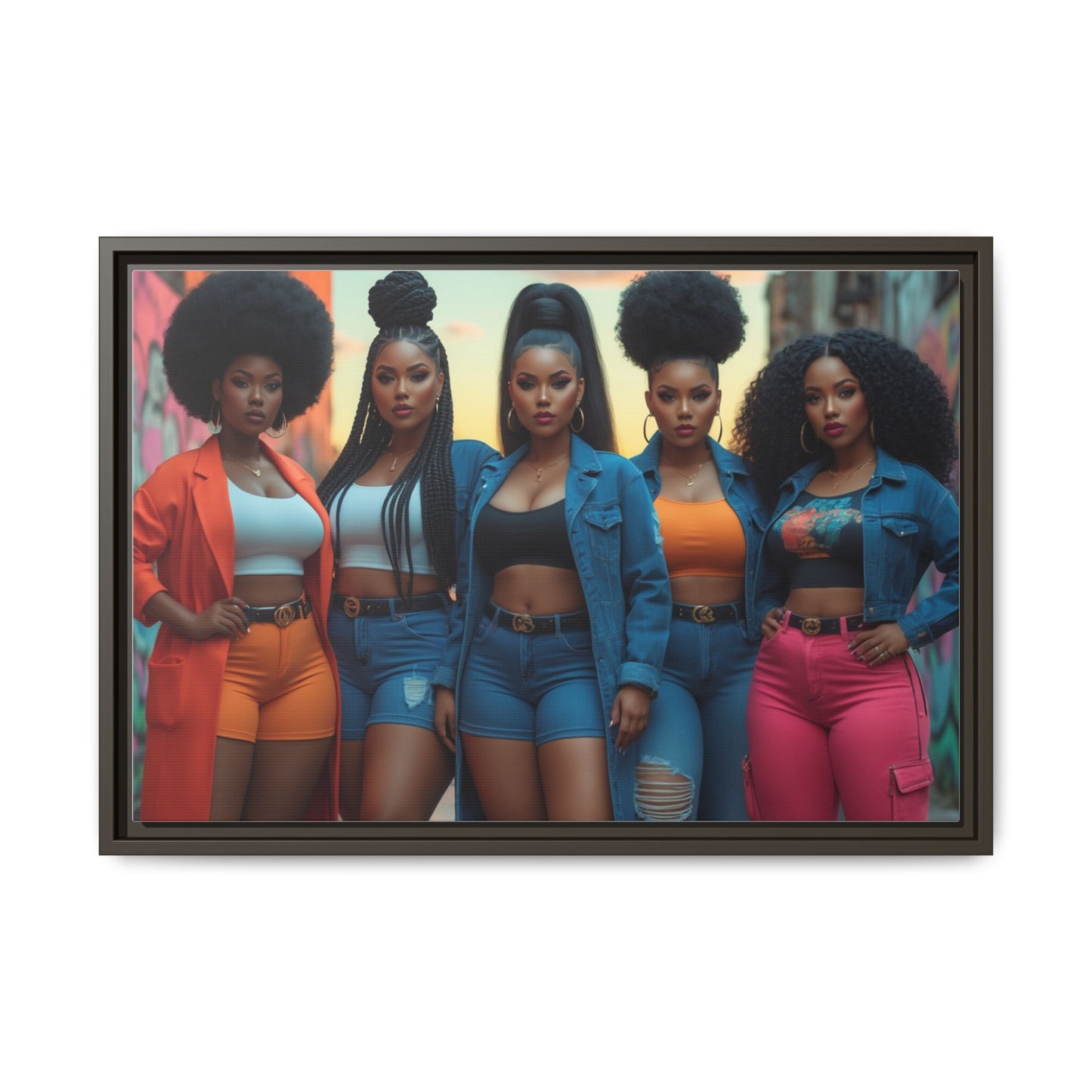 Matte Canvas, Framed (Multi-color)