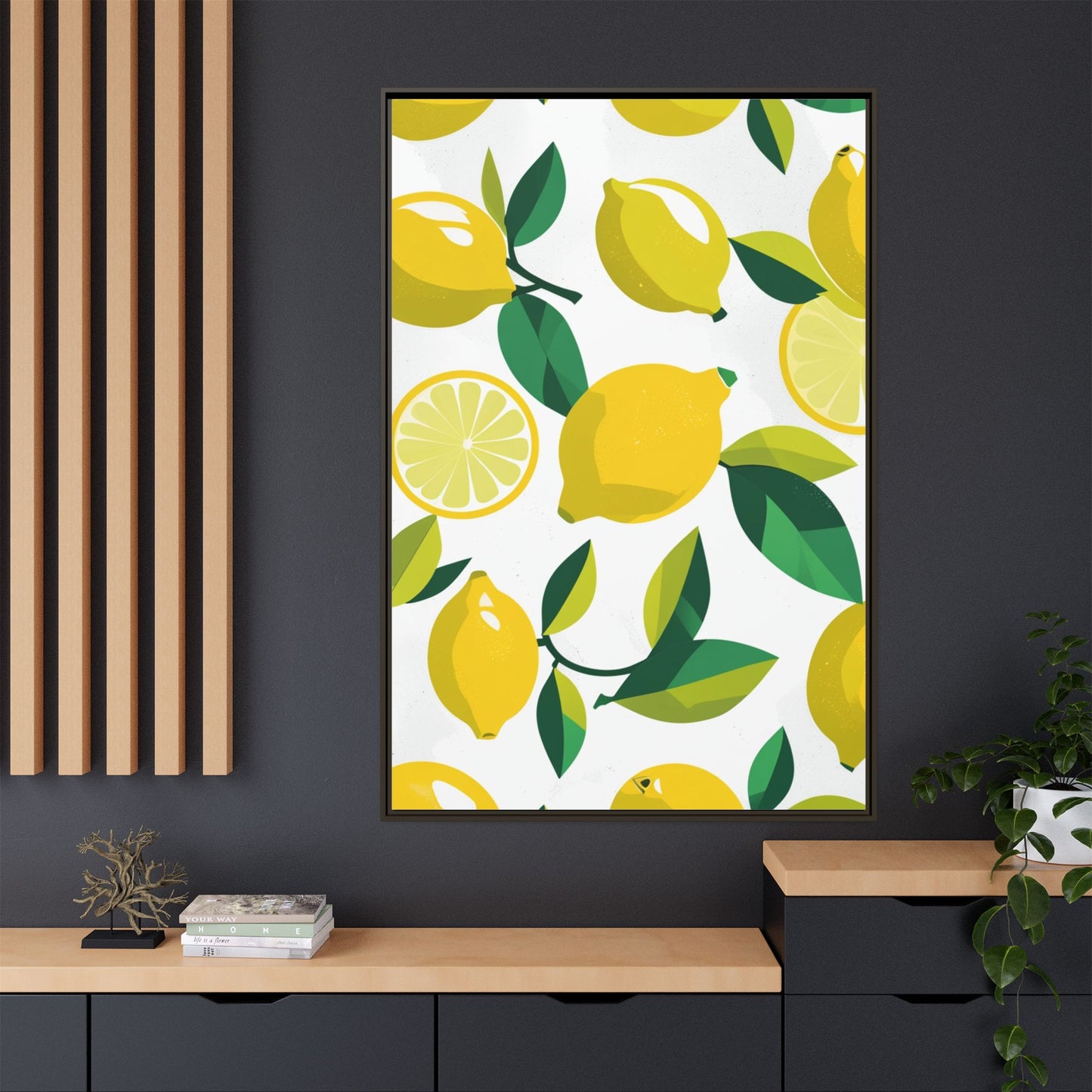 Matte Canvas, Framed (Multi-color)