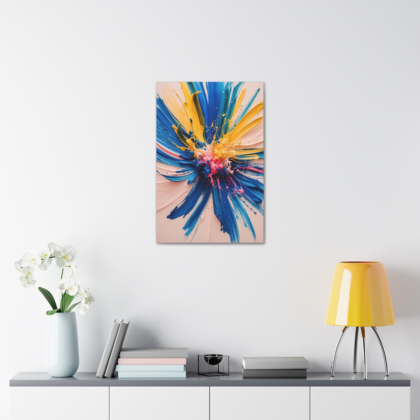 Vibrant Abstract Canvas Art - Color Explosion Wall Decor