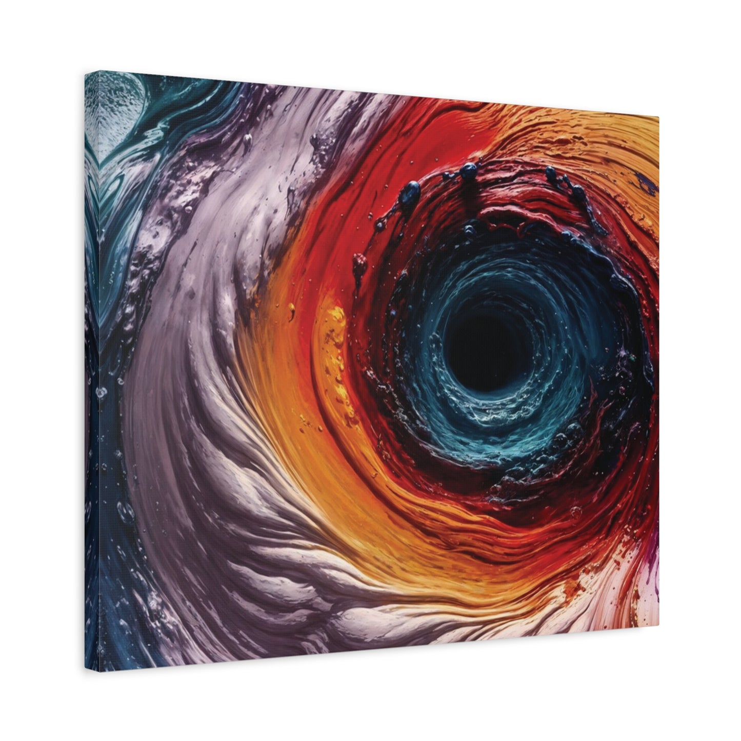 Vibrant Abstract Wall Art Canvas - Swirling Colors