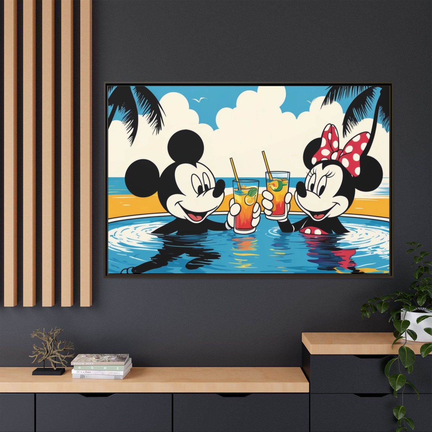 Matte Canvas, Framed (Multi-color)
