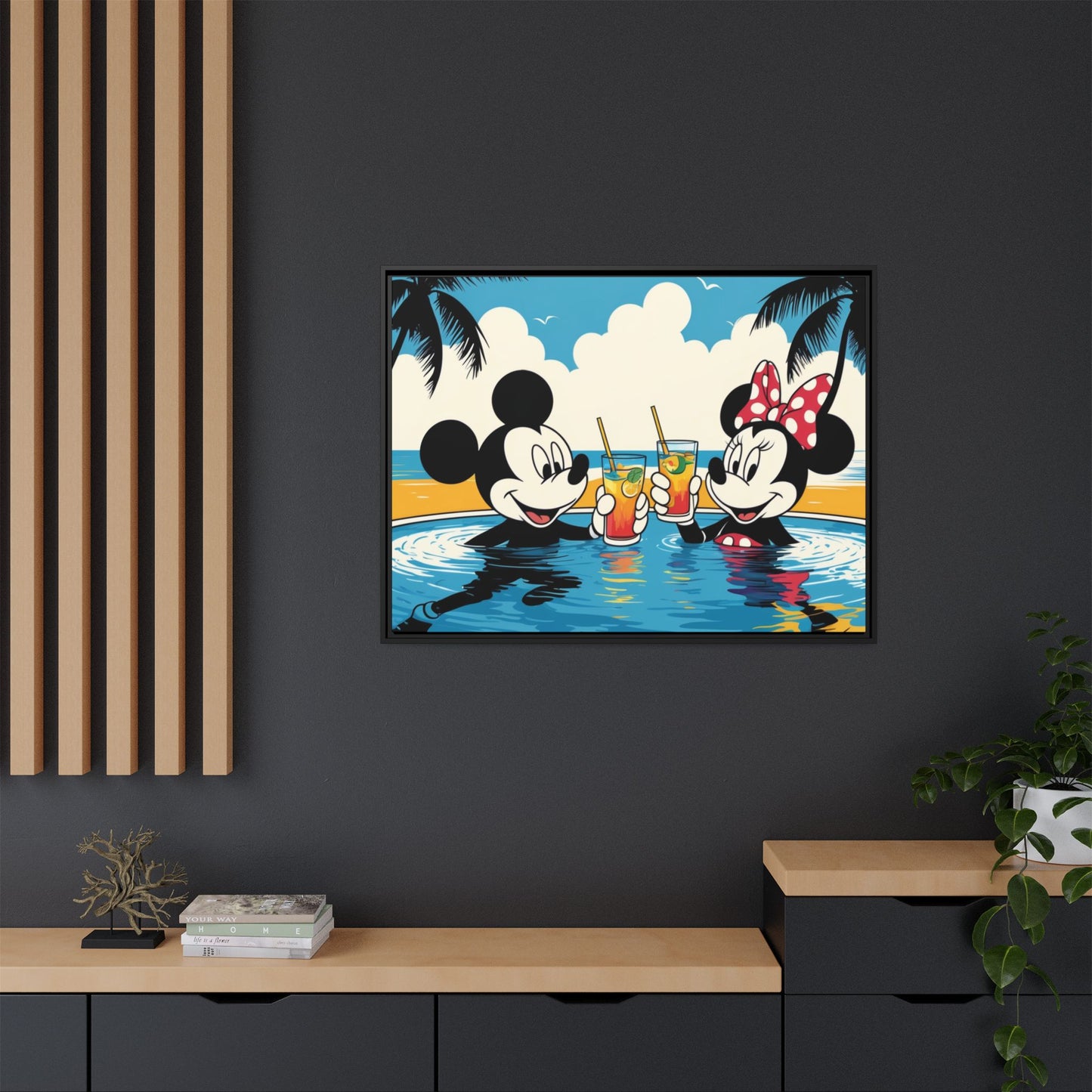 Matte Canvas, Framed (Multi-color)